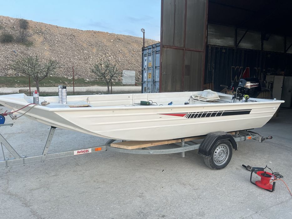 Ansamblu complet barca aluminiu +mercury20cp+peridoc+electric +sonar