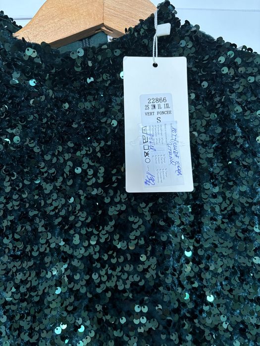 Пайетена вечерна рокля