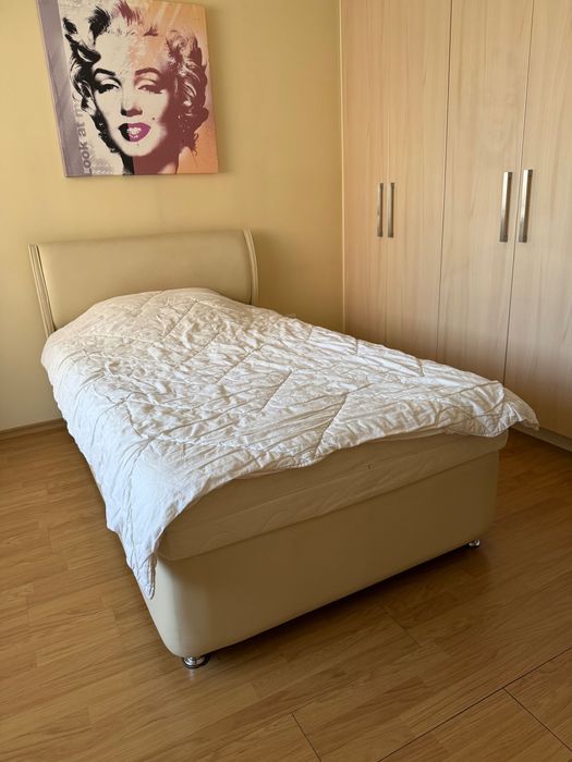 Спалня 110/190 с включен матрак и подматрачни рамки