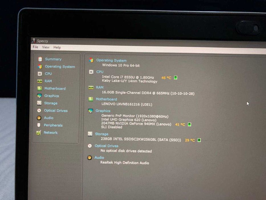 CADOU CRĂCIUN Lenovo IdeaPad 520S i7-8550U 14" 16GB 256GB NVIDIA 2GB