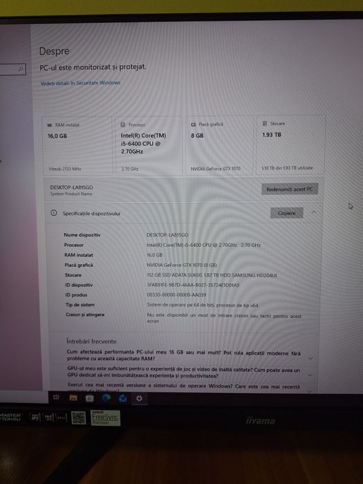 Pc Gaming I5 6400 16 Gb Ddr4