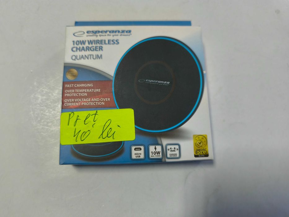 Incarcator telefon wireless de birou 10 W