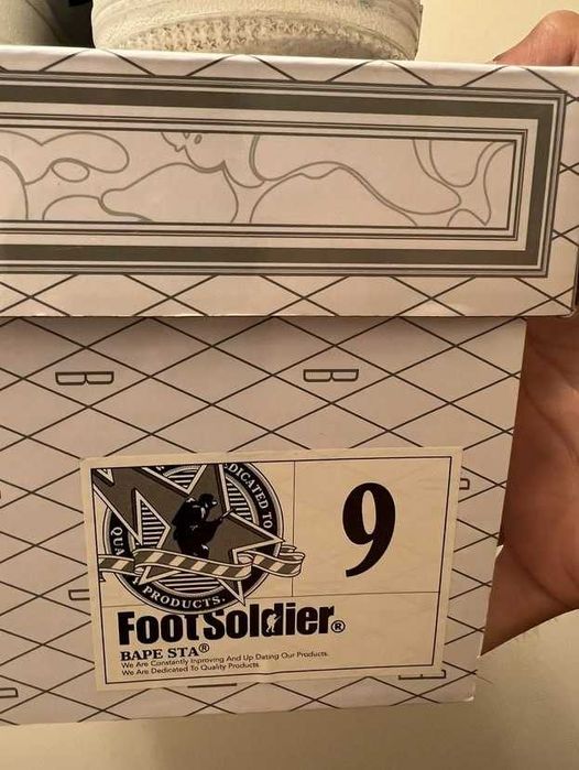 A Bathing Ape Bape Sta Low M1 Black/White 28