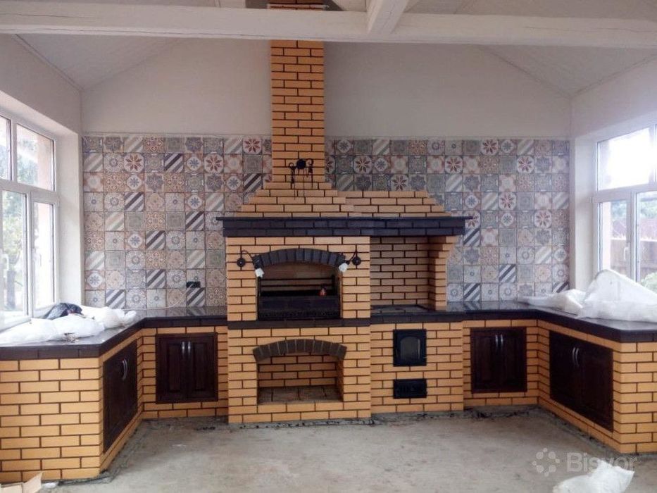 ЛЕТНИЕ КУХНИ. Очаг. Камин.. Барбекю