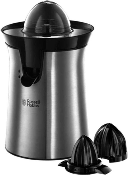 Преса за цитруси Russell Hobbs Classics, черна/сребриста, лек ДЕФЕКТ