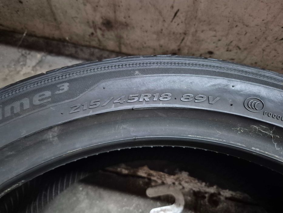 2 Anvelope VARA - 215/45/18 89V - Hankook Prime 3 - Stare F BUNA - DOT 2021 !