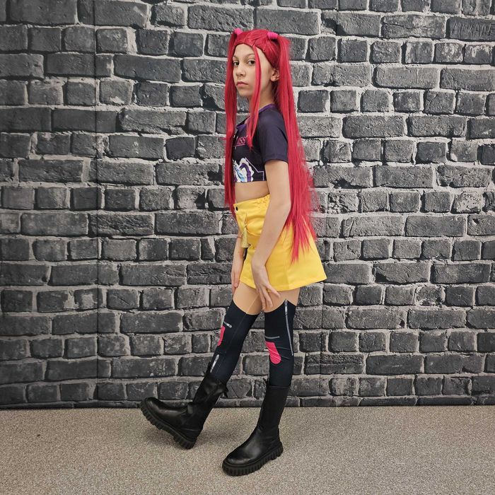 Mira Kpop Demon Hunters Costum Anime Premium pentru Copii Cosplay Handmade pentru Petreceri Comic Con și Evenimente