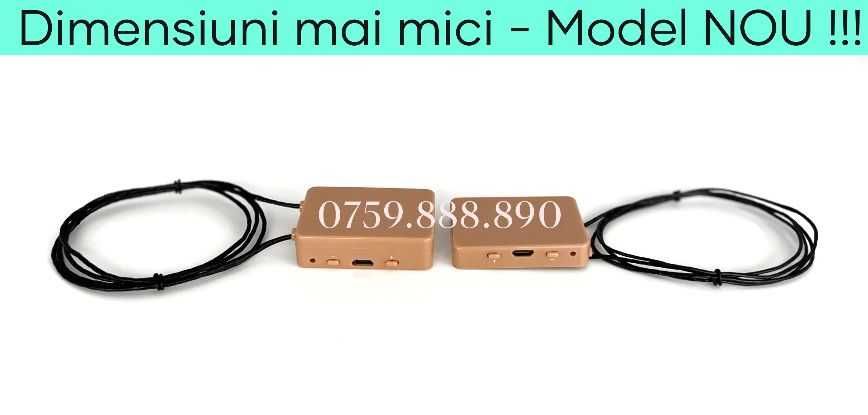 Casti/Casca de Copiat: Cutiuta GSM Nou: -40% Dimensiuni + Autonomie 5h