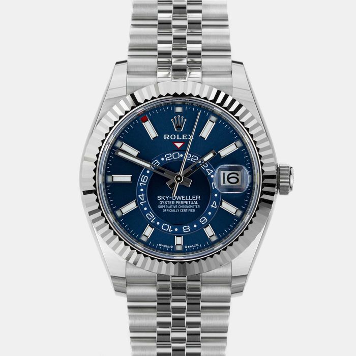 Rolex Sky-Dweller 42mm 336934Bright Blue dial on Jubilee