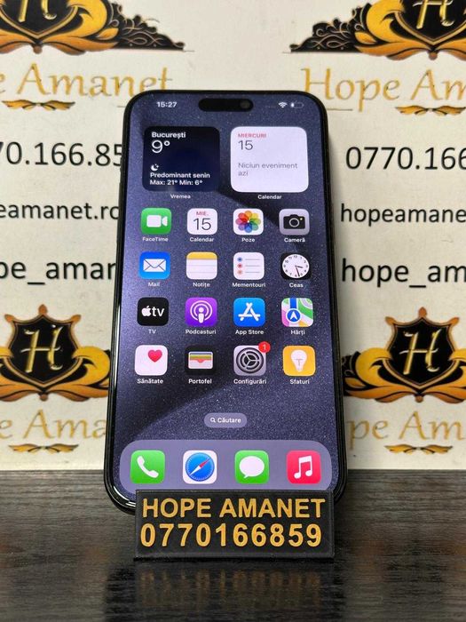 Hope Amanet P10/IPHONE 15 PRO MAX 256 GB BT 85%