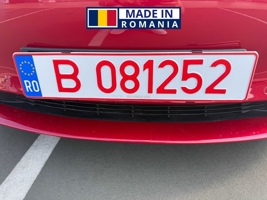 Suport numar inmatriculare auto slim - RO