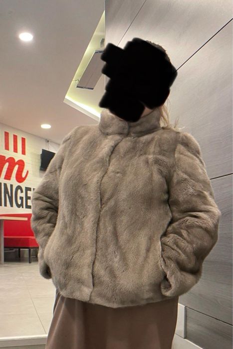 Норковая шуба богатый цвет