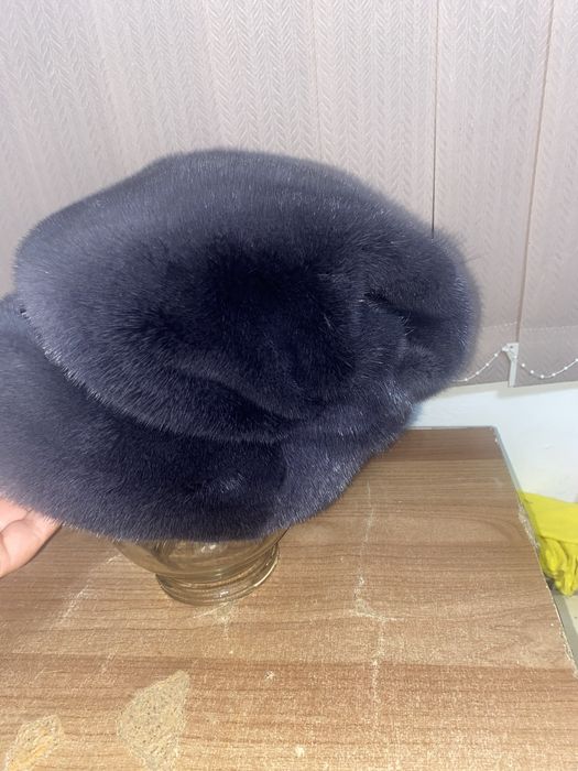 Норка шапка почти новый