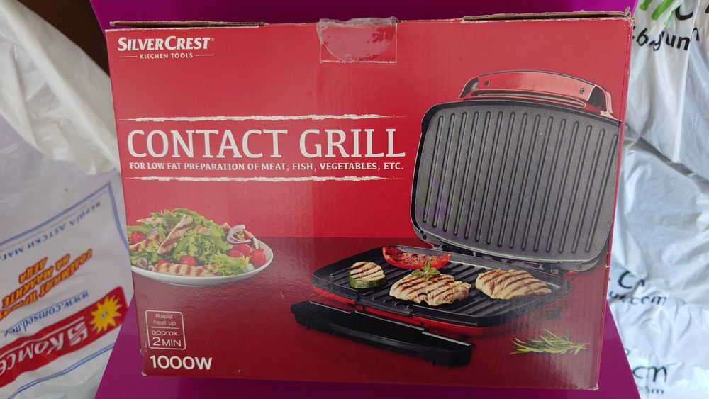 Електрическа скара 1000W нова