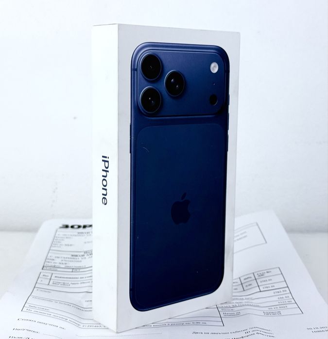 НОВ! Apple iPhone 17 Pro Max 512GB Deep Blue 2г. Гаранция!