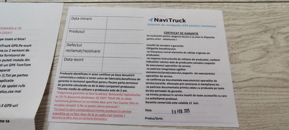 Tableta Gps camion