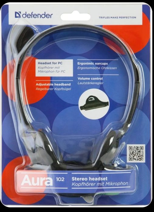 Наушники проводные Defender Aura 102