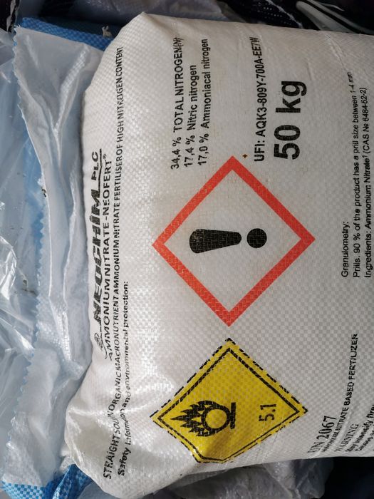 Azotat de amoniu sac 50kg azot ingrasamant