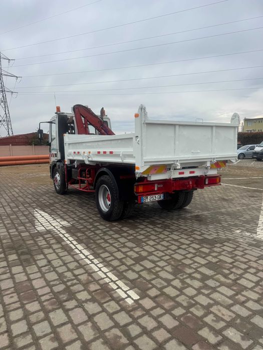 Basculanta Iveco 13T cu macara