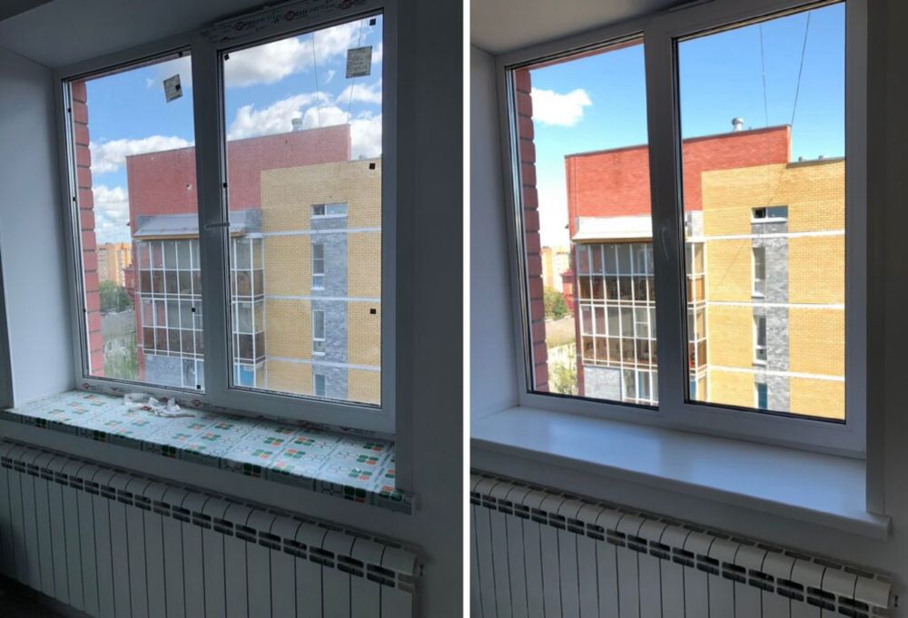 Мытье окон клининг