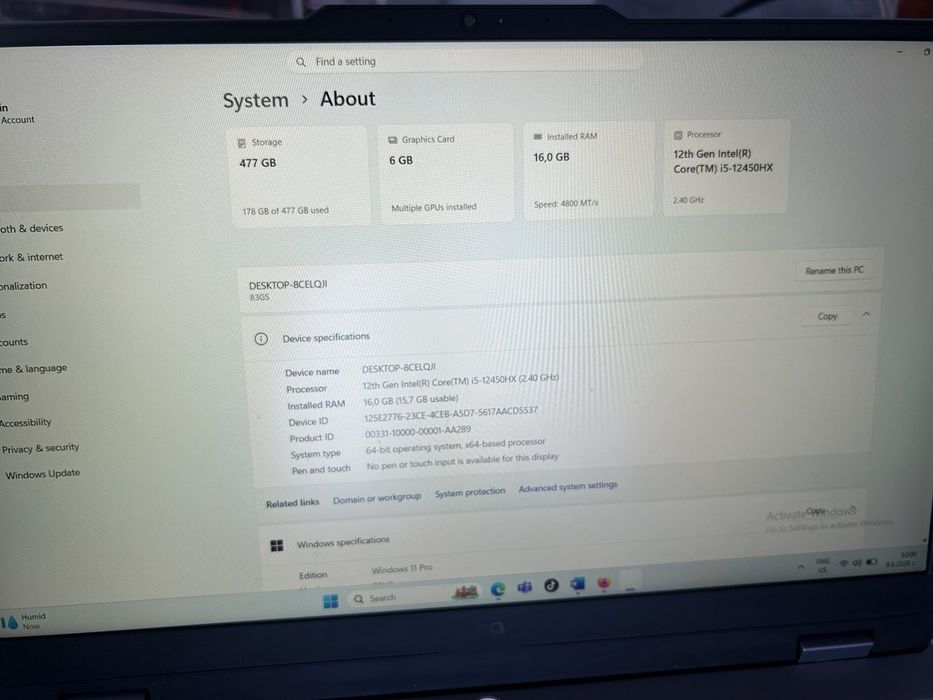 Лаптоп Lenovo loq5