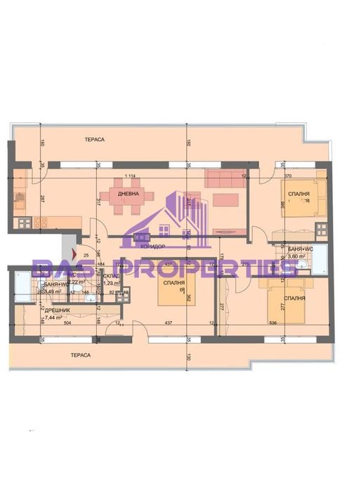 Продава се Четиристаен апартамент в София, Разсадника - 201 кв.м за 1742 €/кв.м - Снимка #1