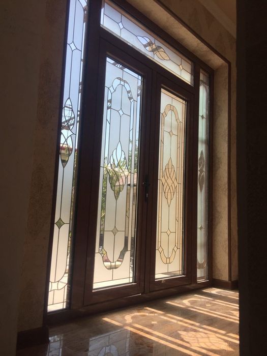 Акфа имзо ром эшик витражлар