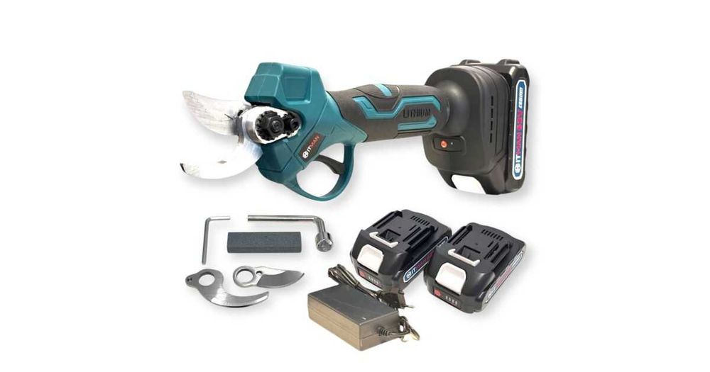 Foarfeca pe acumulator Hitman, 2 baterii si 2 lame, 62V .