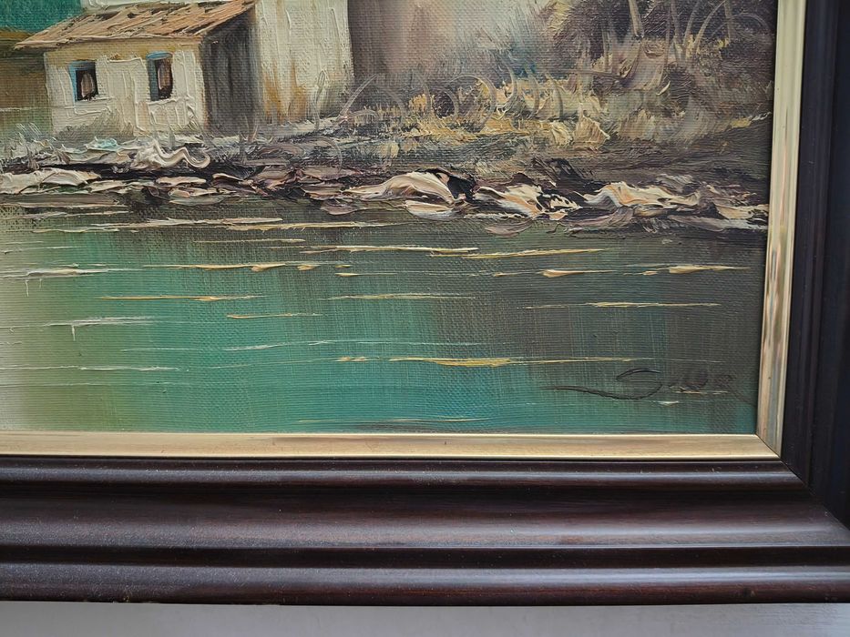 Картина рисувана върху платно .