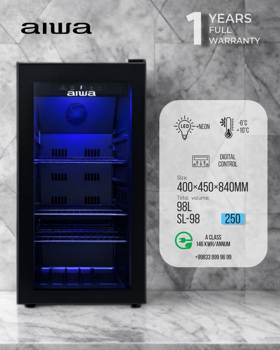 Мини бар холодильник Aiwa SL-98 | Mini bar xolodilnik aiwa