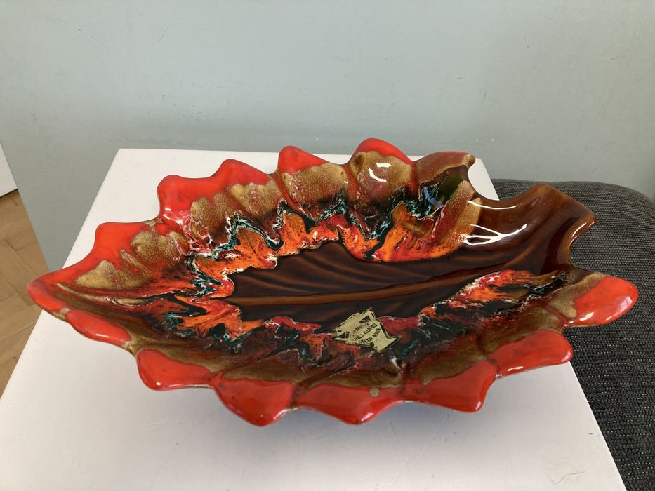 Керамично плато от Vallauris / Франция / 1950те