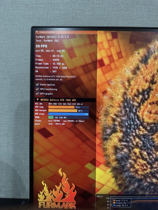 Компьютер i7-3770 GTX 1060 6gb