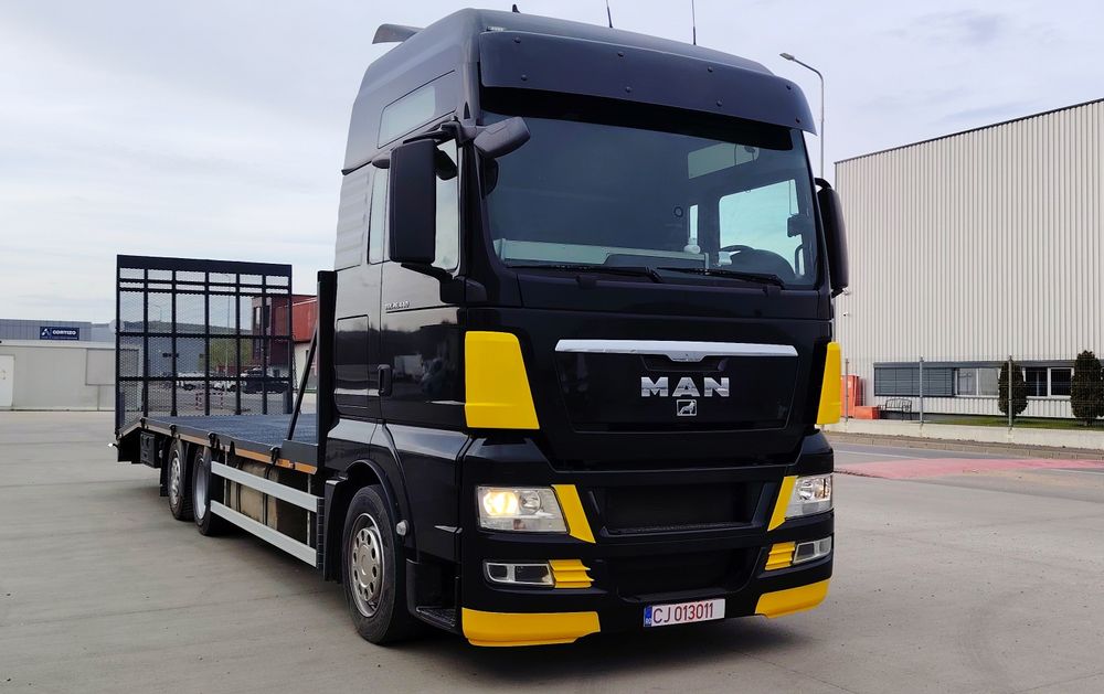 Man TGX 26.440 Platforma Trailer 26T , 2009 Euro V , RAR  efectuat
