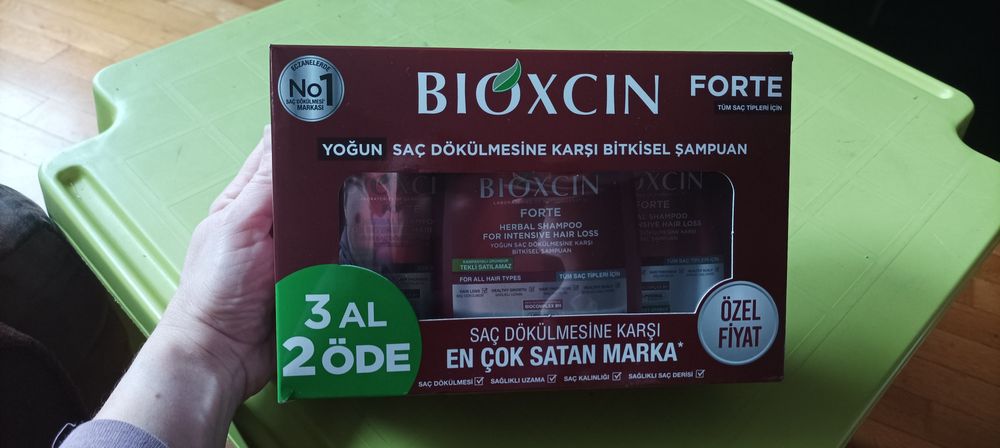 Шампоан серум Биоксин Bioxcin Forte силен косопад промо комплект 3 бр