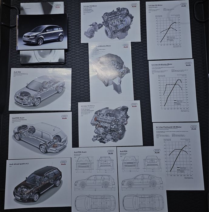 Mapa de presa prezentare modele si tehnologii noi Audi 2002