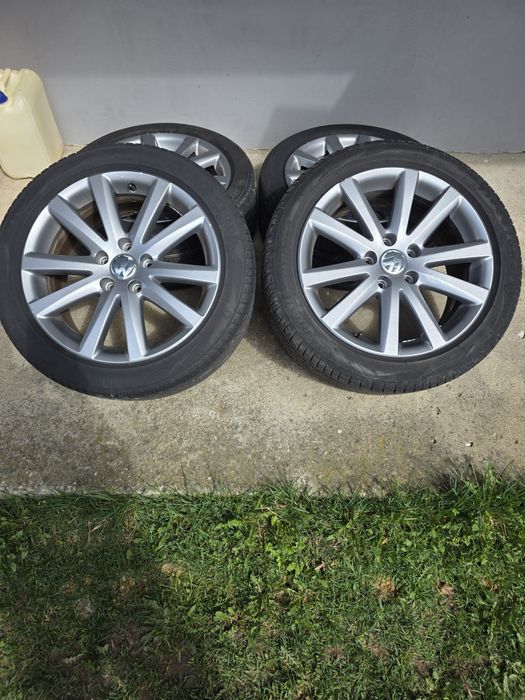 Jante Volkswagen 17inch + cauciucuri de vară  Firestone