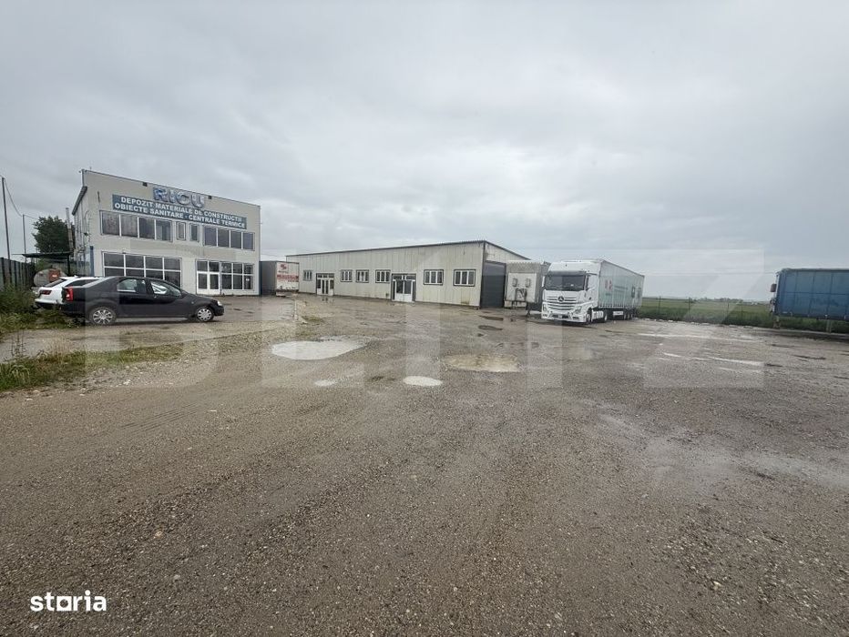 Hale Industriale + Showroom + Birouri - Acces TIR, 1120 mp, zona Gaest