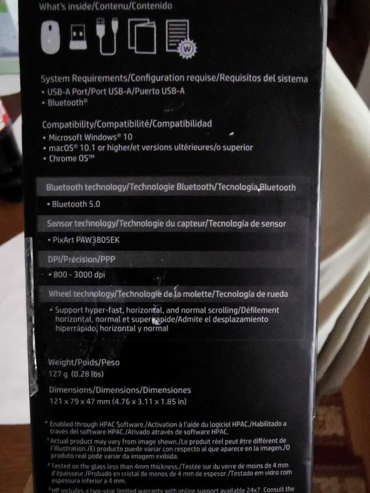 Mouse optic wireless HP 930M, Argintiu