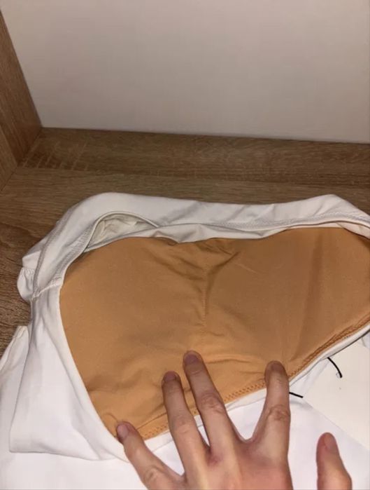 Costum de baie alb M oncler calitate premium
