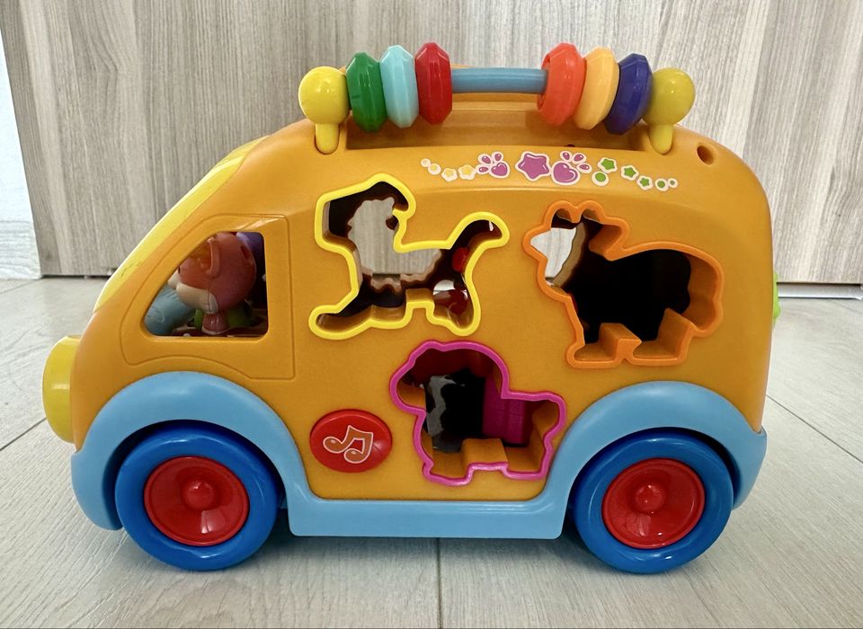 Autobuz de jucărie / jucărie de sortare, cu sunete și lumini, Holà