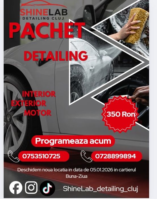 Detailing auto complet,servicii profesionale