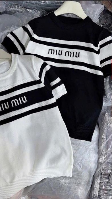 Дамска блузка MIU MIU бяла уникален модел пролет 2026