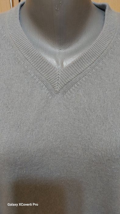 Мъжки пуловер 100% Pashmina." HANDMADE DRYCLEAN ONLY". Размер L
