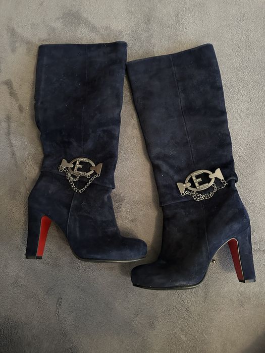 Cizme imitatie piele intoarsa 37/38