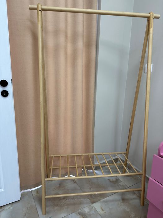 Стойка за дрехи бамбукова