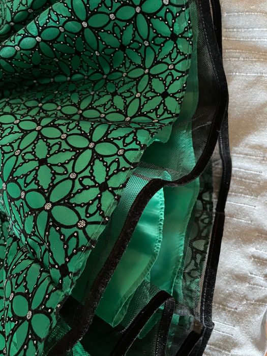 Rochie deosebita pt ocazii 14-16 ani verde cu negru