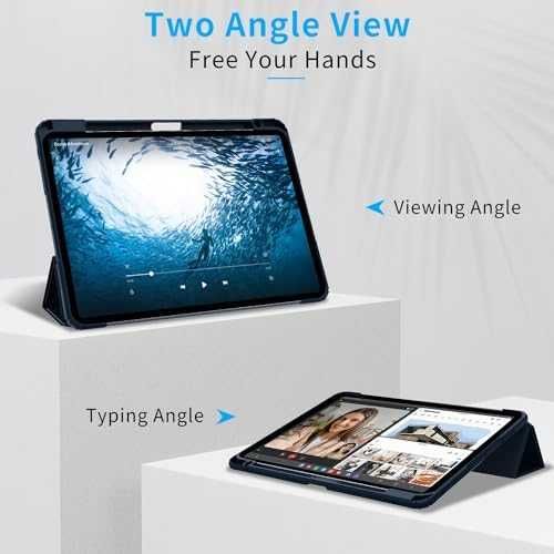 Нов Смарт калъф за iPad Pro 11 M4 2024, тънък дизайн, триъгълна стойка