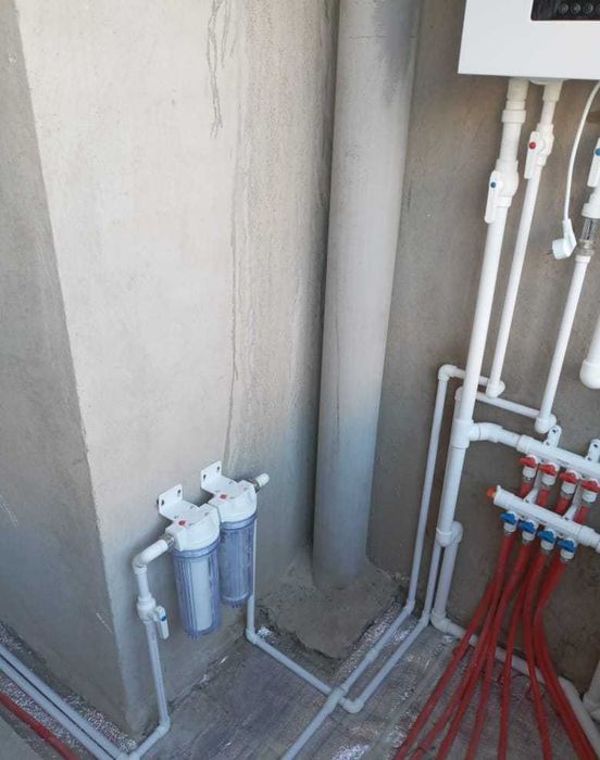 Установка котла, отопление