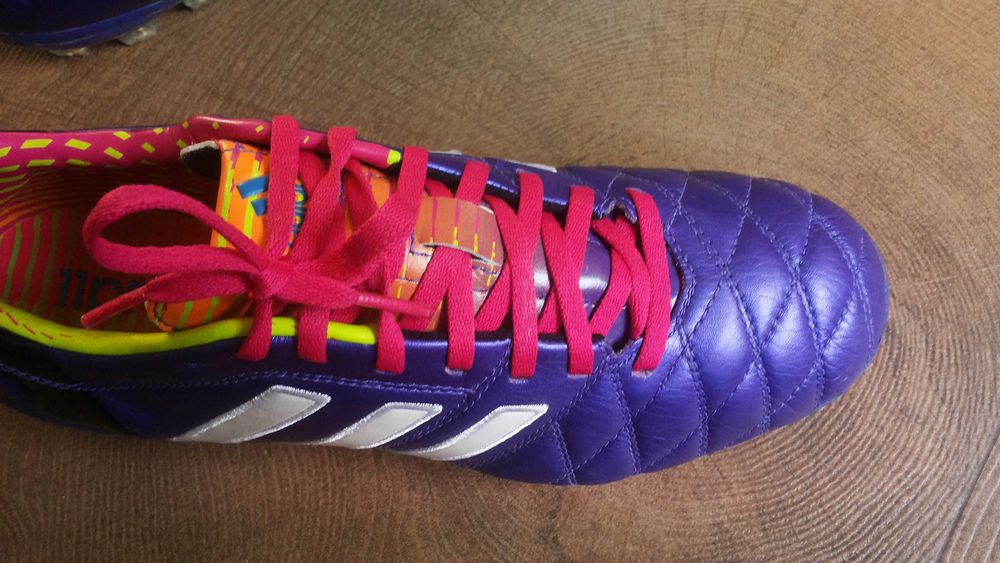 Adidas Adipure 11Pro Purple/White EUR 42  бутонки естествена кожа
