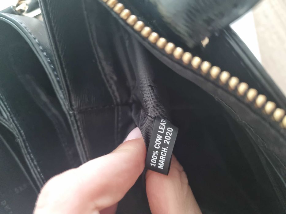 Оригинална кожена чанта DKNY Paige Medium Satchel (Черна)